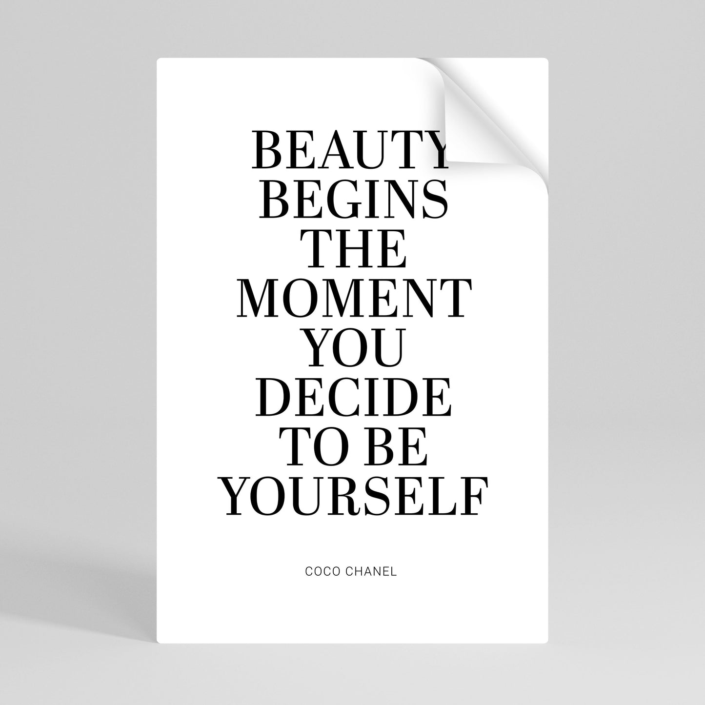Poster verticale staccabile e attaccabile BEAUTY REDEFINED