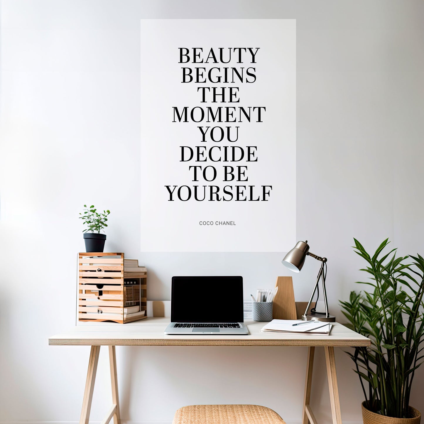 Poster verticale staccabile e attaccabile BEAUTY REDEFINED