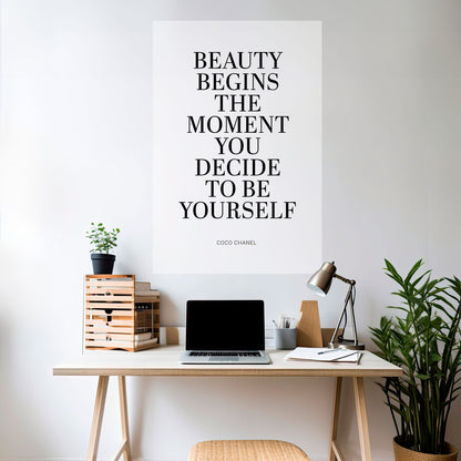 Poster verticale staccabile e attaccabile BEAUTY REDEFINED