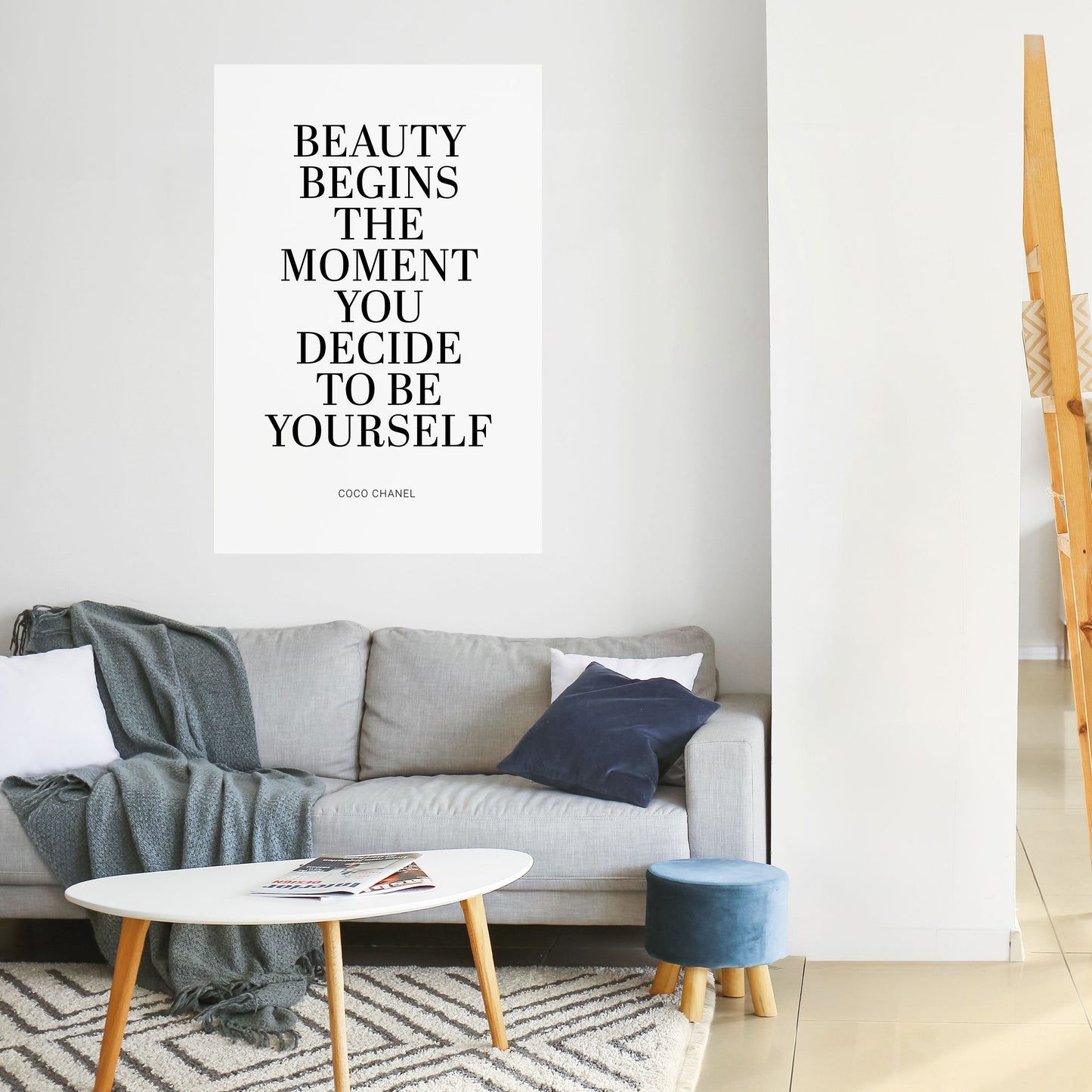 Poster verticale staccabile e attaccabile BEAUTY REDEFINED