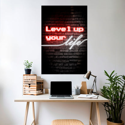 ACCENDI LE TUE ASPIRAZIONI Poster verticale staccabile e attaccabile