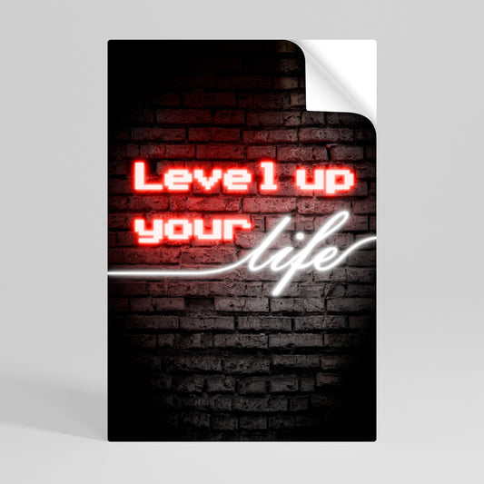 ACCENDI LE TUE ASPIRAZIONI Poster verticale staccabile e attaccabile