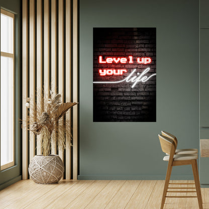 ACCENDI LE TUE ASPIRAZIONI Poster verticale staccabile e attaccabile