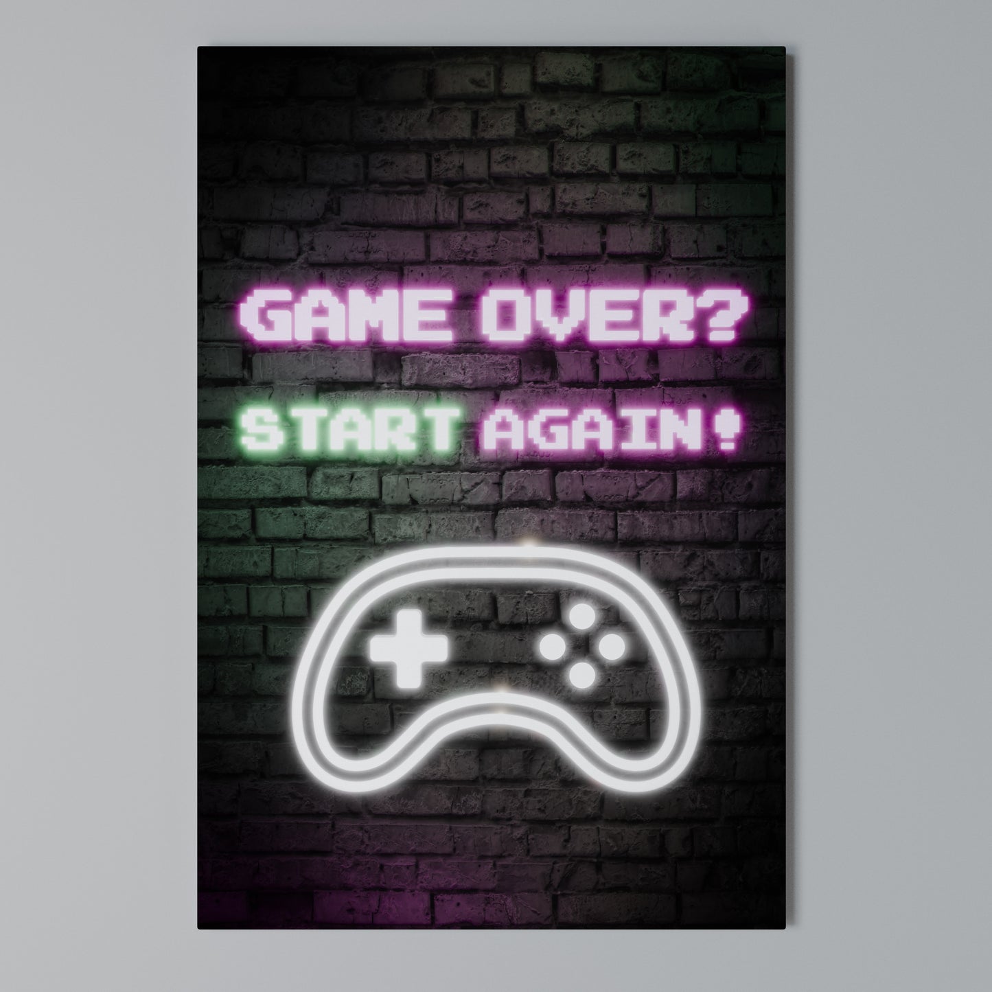 RESPAWN YOUR ADVENTURE Stampa su Tela Verticale