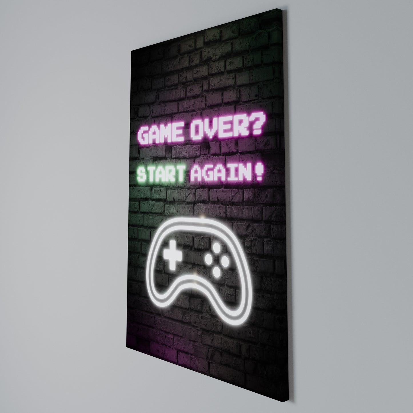 RESPAWN YOUR ADVENTURE Stampa su Tela Verticale