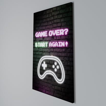 RESPAWN YOUR ADVENTURE Stampa su Tela Verticale
