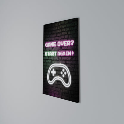RESPAWN YOUR ADVENTURE Stampa su Tela Verticale