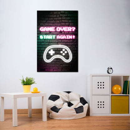 RESPAWN YOUR ADVENTURE Stampa su tela verticale