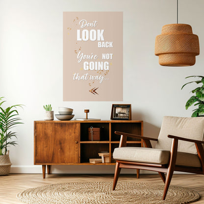 AVANTI CON CORAGGIO Poster verticale staccabile e attaccabile