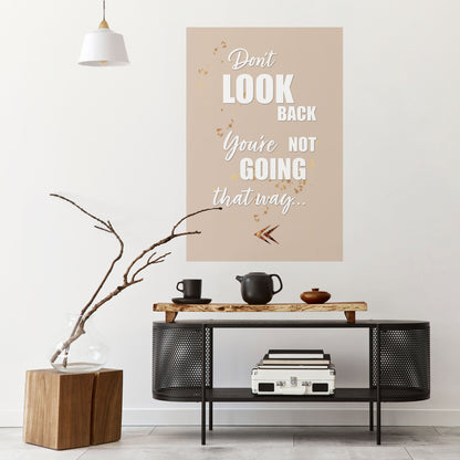 AVANTI CON CORAGGIO Poster verticale staccabile e attaccabile