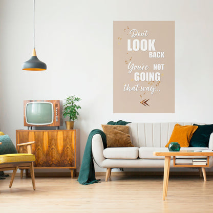 AVANTI CON CORAGGIO Poster verticale staccabile e attaccabile
