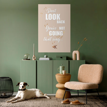 AVANTI CON CORAGGIO Poster verticale staccabile e attaccabile