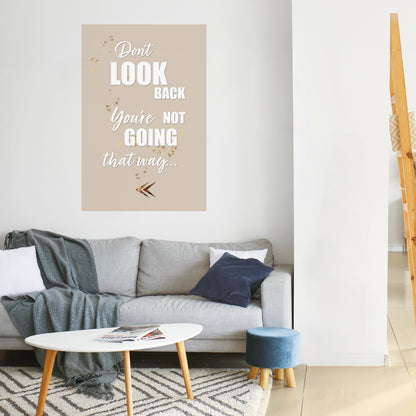 AVANTI CON CORAGGIO Poster verticale staccabile e attaccabile