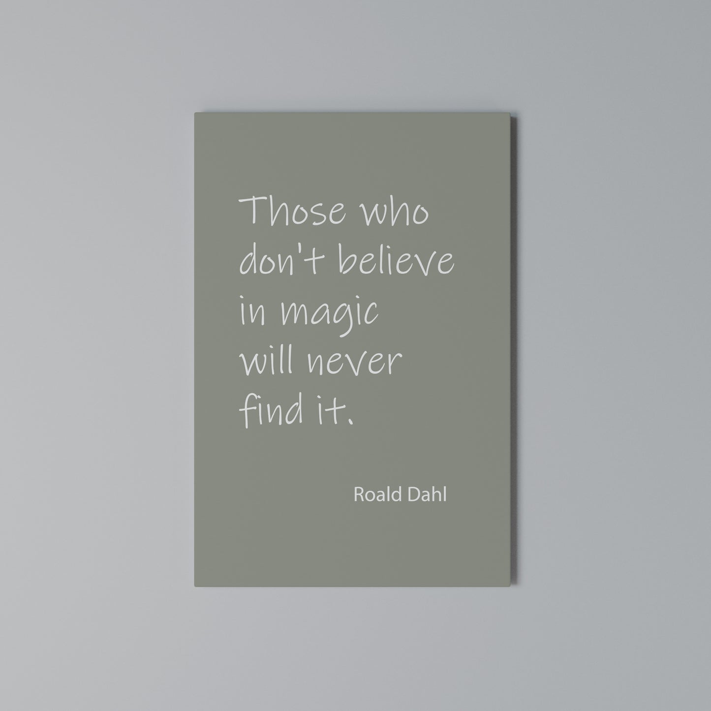 MAGIC OF BELIEF Vertical Canvas Print