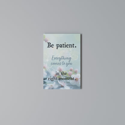 PATIENCE IN BLOOM Stampa su Tela Verticale
