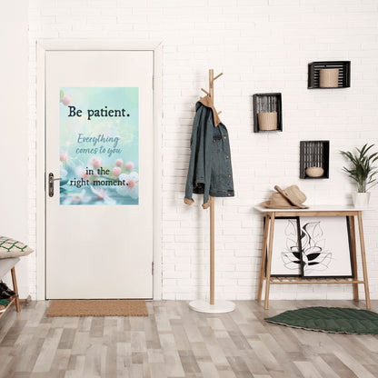 PAZIENZA IN FIORE Poster verticale staccabile e attaccabile