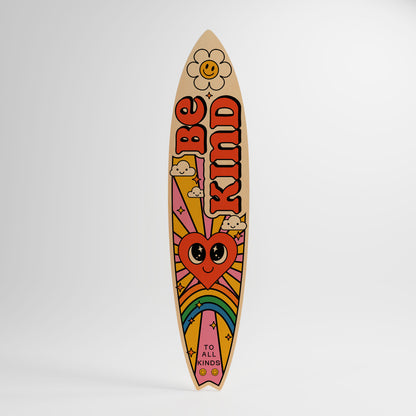 BE KIND Decorative Plywood Surfboard