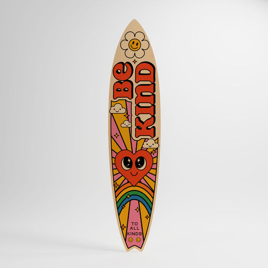 BE KIND Decorative Plywood Surfboard