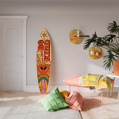 BE KIND Decorative Plywood Surfboard