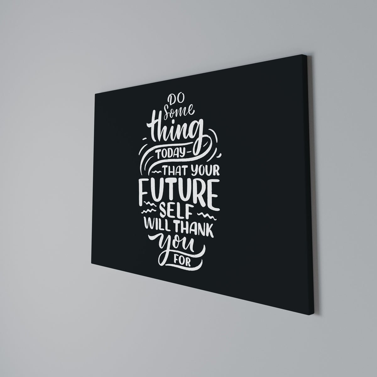 DO SOMETHING TODAY Stampa su tela orizzontale