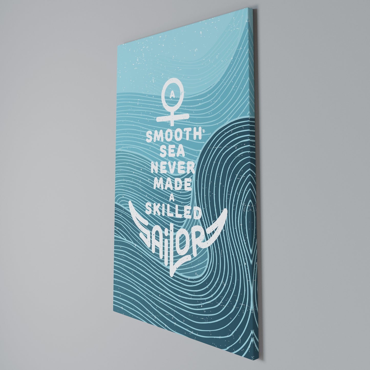 SKILLED SAILOR Vertical Canvas Print
