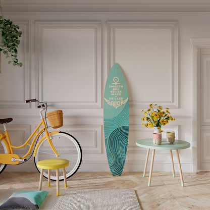 SKILLED SAILOR Tavola da surf decorativa in compensato