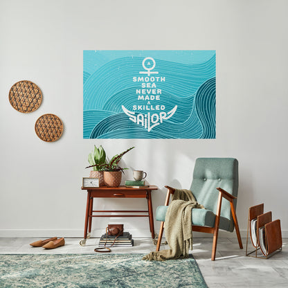 Poster orizzontale staccabile e attaccabile MARINAIO ESPERTO