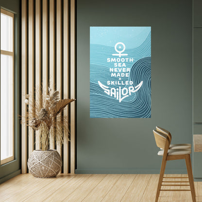 Poster verticale staccabile e attaccabile MARINAIO ESPERTO