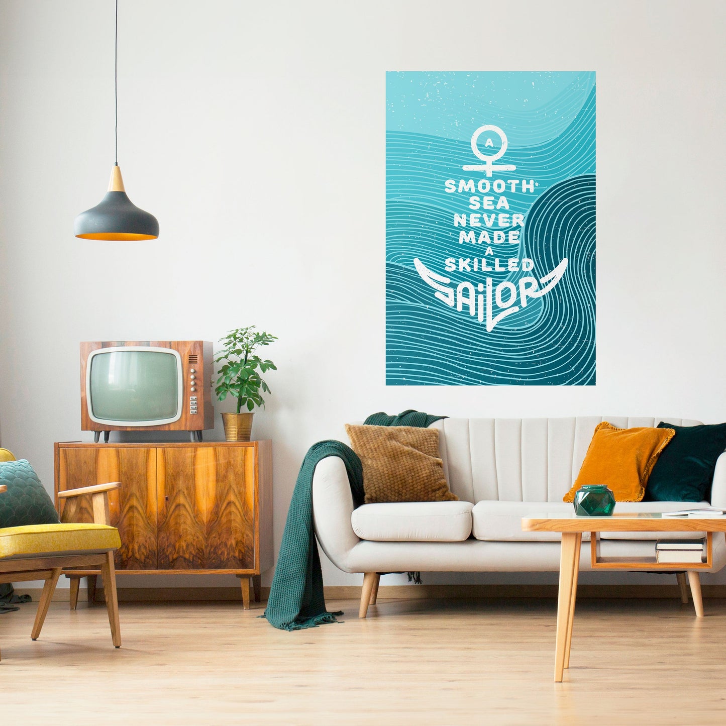 Poster verticale staccabile e attaccabile MARINAIO ESPERTO