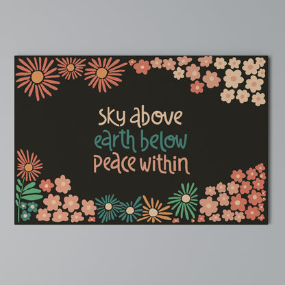 PEACE WITHIN Stampa su tela orizzontale