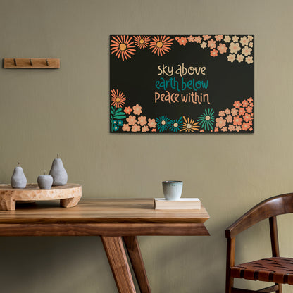 PEACE WITHIN Stampa su tela orizzontale