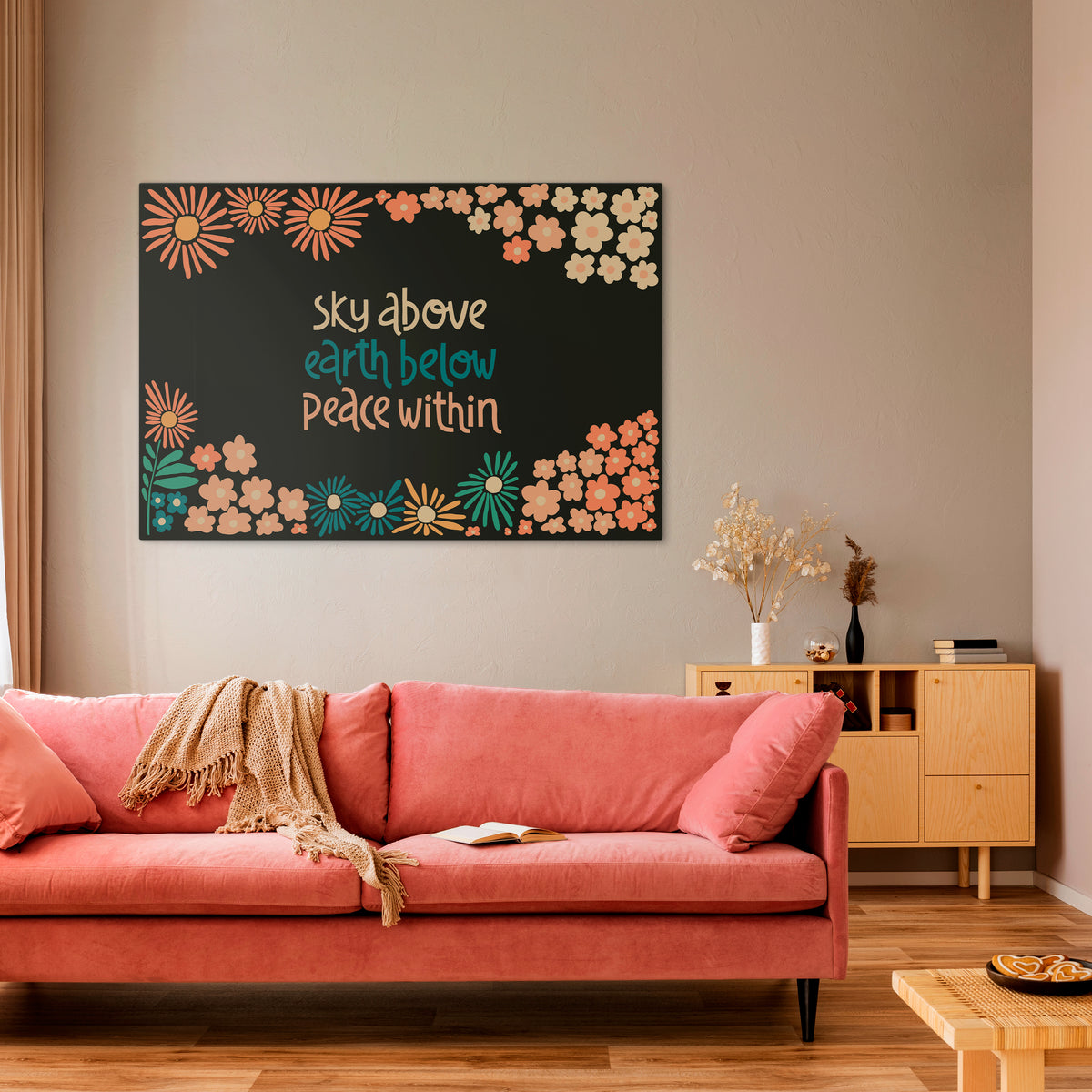 PEACE WITHIN Stampa su tela orizzontale
