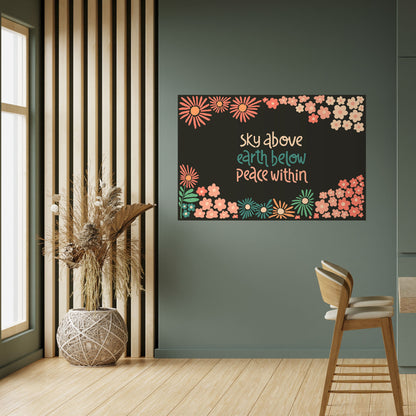 PACE INTERIORE Poster orizzontale staccabile e attaccabile
