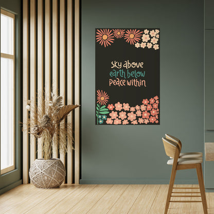PACE INTERIORE Poster verticale staccabile e attaccabile