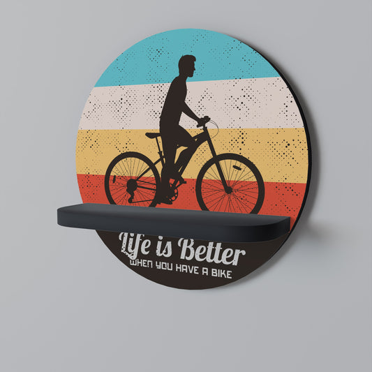 Mensola rotonda BETTER LIFE con finitura nera