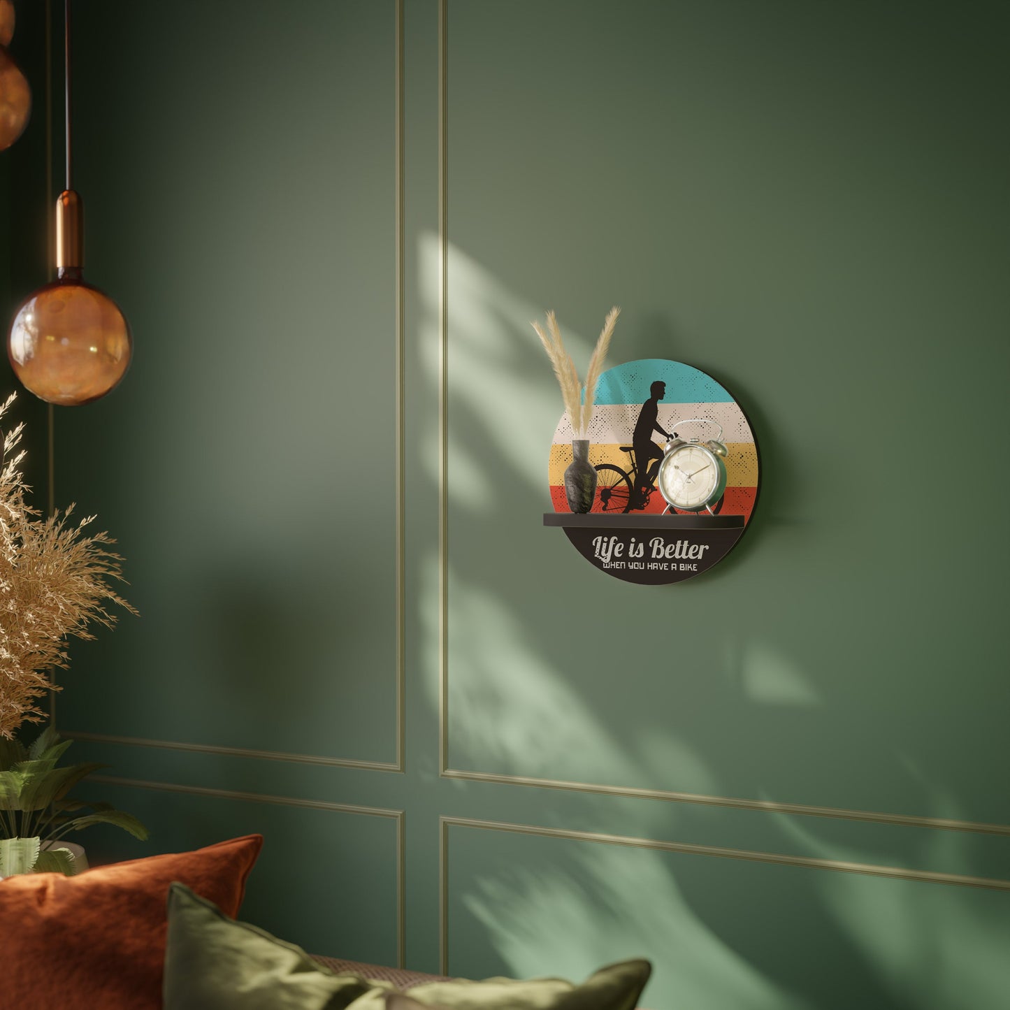 Mensola rotonda BETTER LIFE con finitura nera