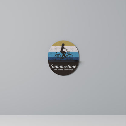 SUMMERTIME Oval Art Shelf In Black Finish