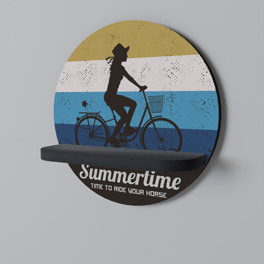 Mensola rotonda SUMMERTIME in finitura nera