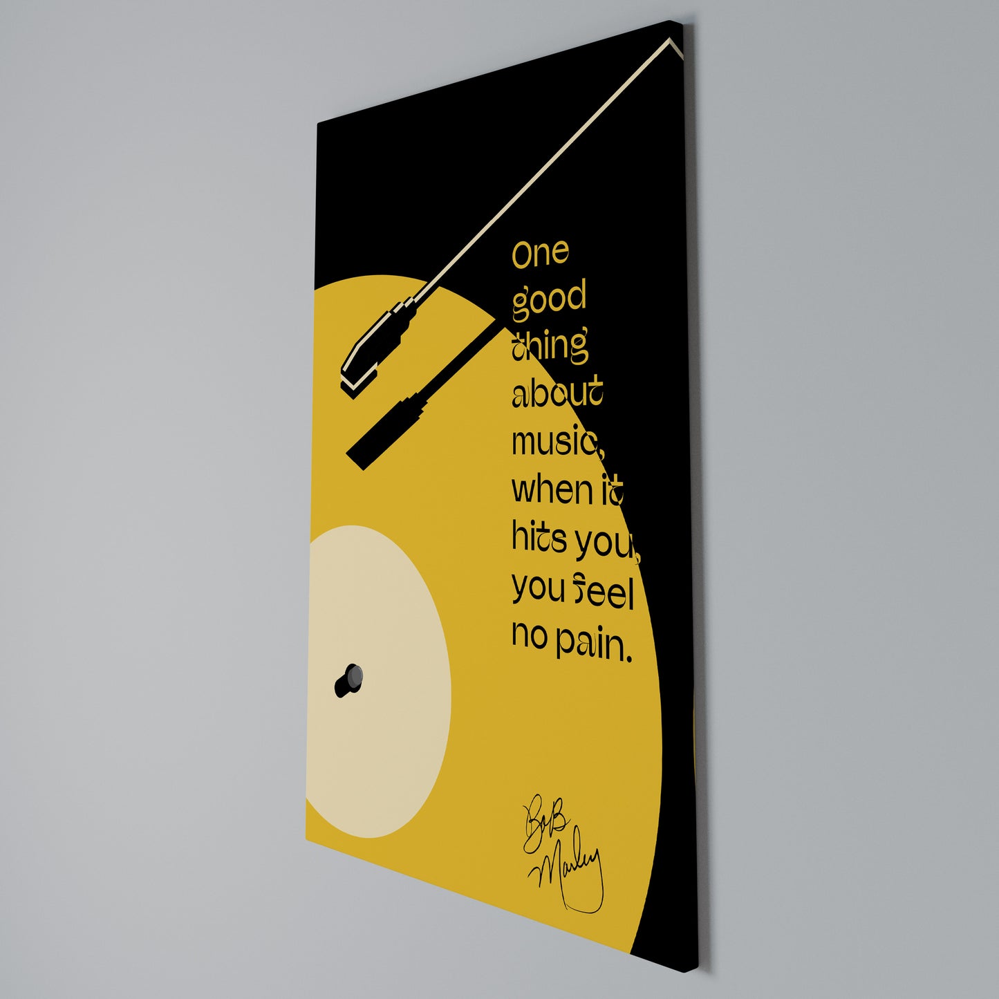 MUSIC - NO PAIN Stampa su Tela Verticale