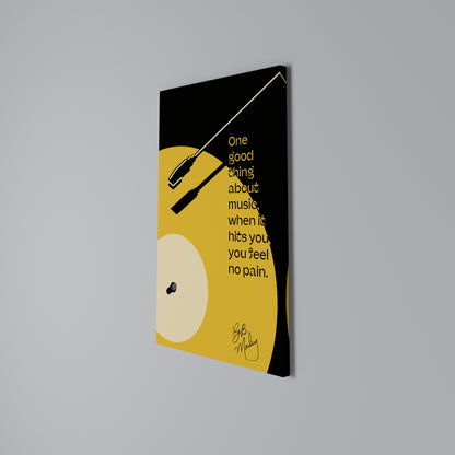 MUSIC - NO PAIN Stampa su Tela Verticale