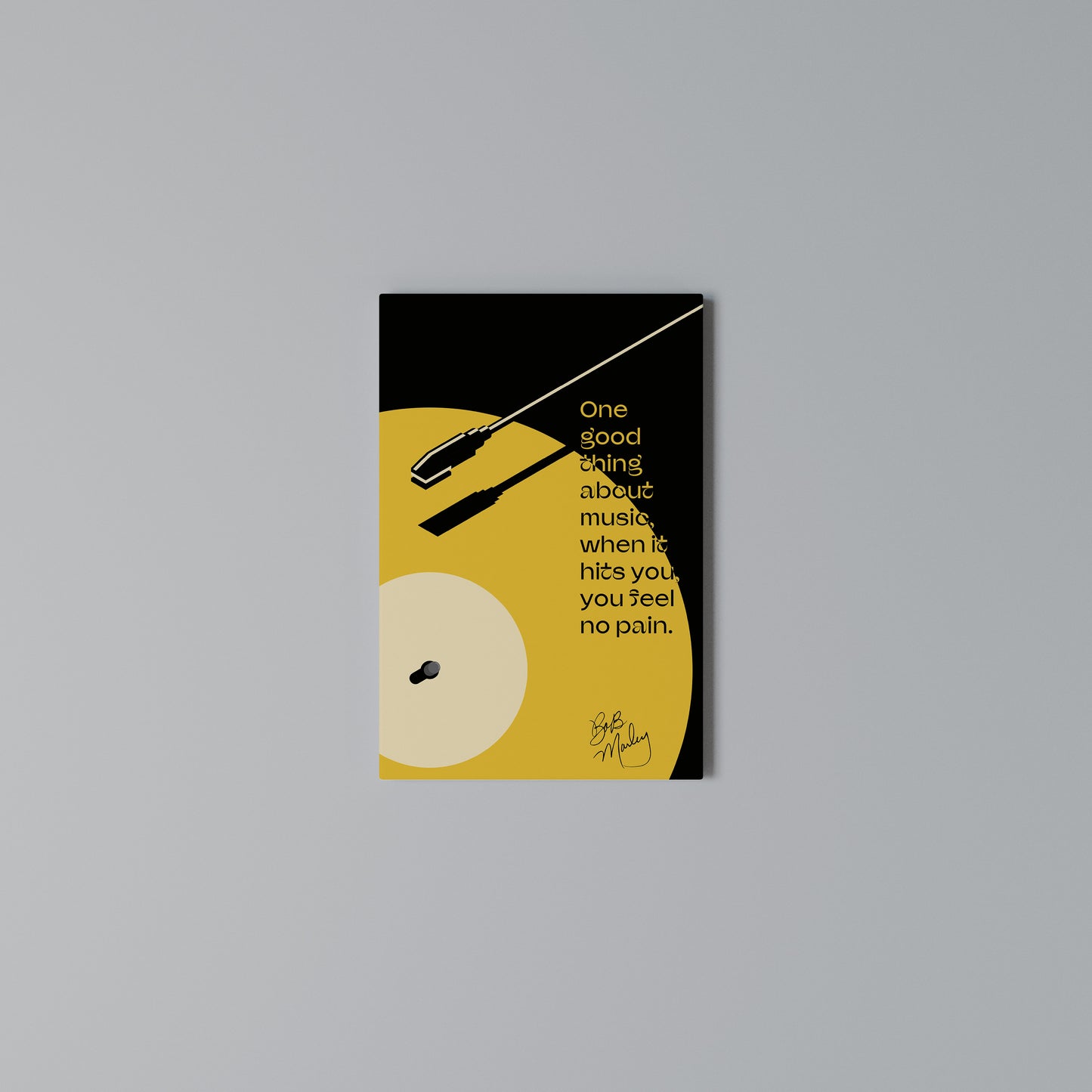 MUSIC - NO PAIN Stampa su Tela Verticale