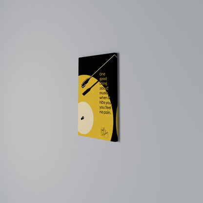MUSIC - NO PAIN Stampa su Tela Verticale