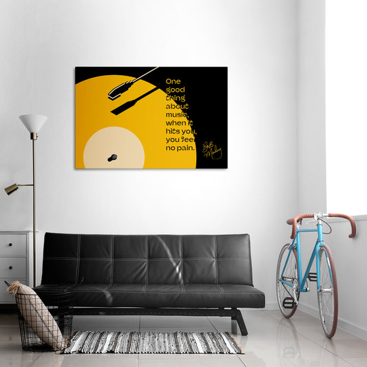 MUSIC - NO PAIN Stampa su tela orizzontale