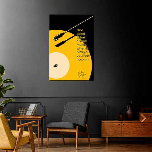 MUSIC - NO PAIN Vertical Canvas Print