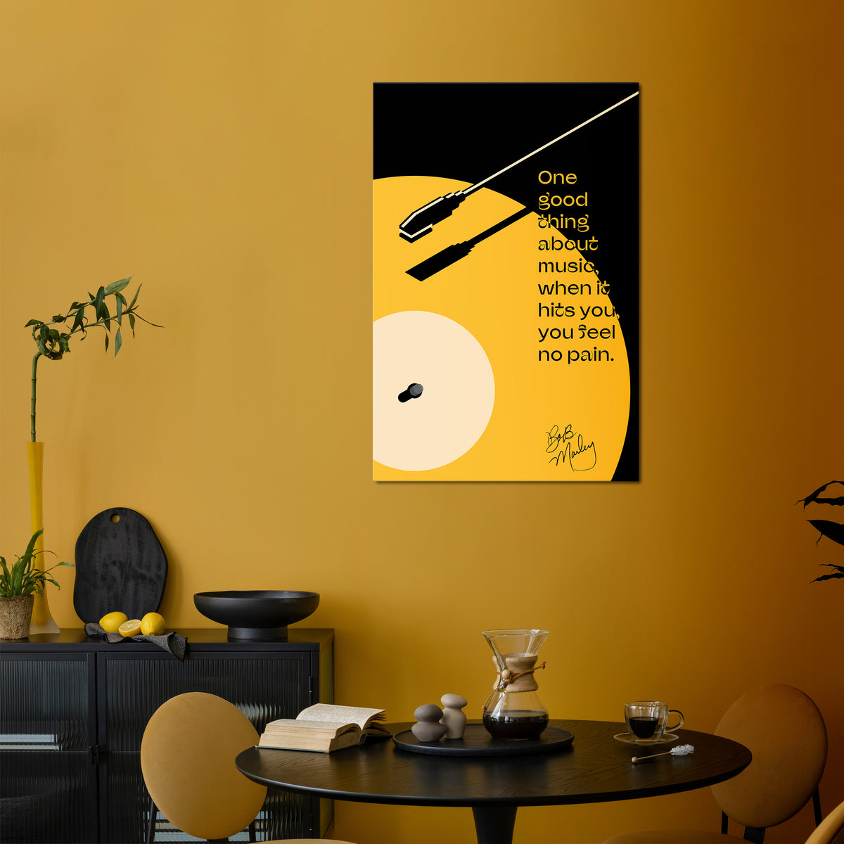 MUSIC - NO PAIN Stampa su tela verticale
