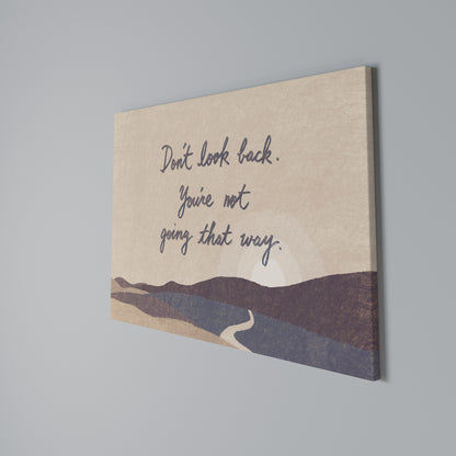 DON'T LOOK BACK Stampa su tela orizzontale