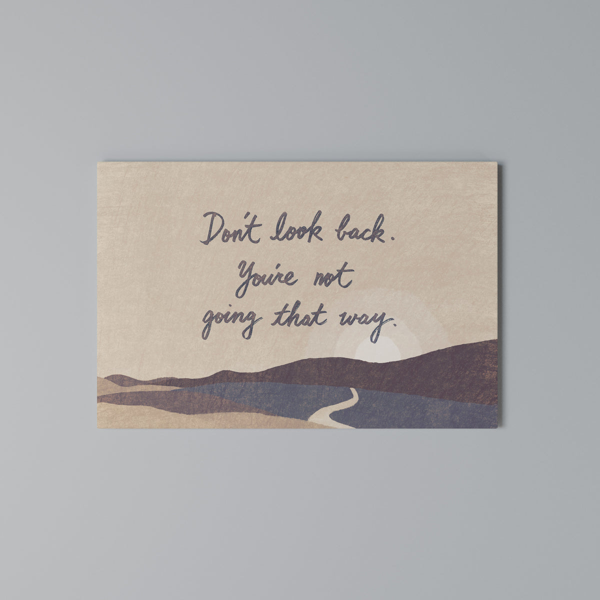 DON'T LOOK BACK Stampa su tela orizzontale