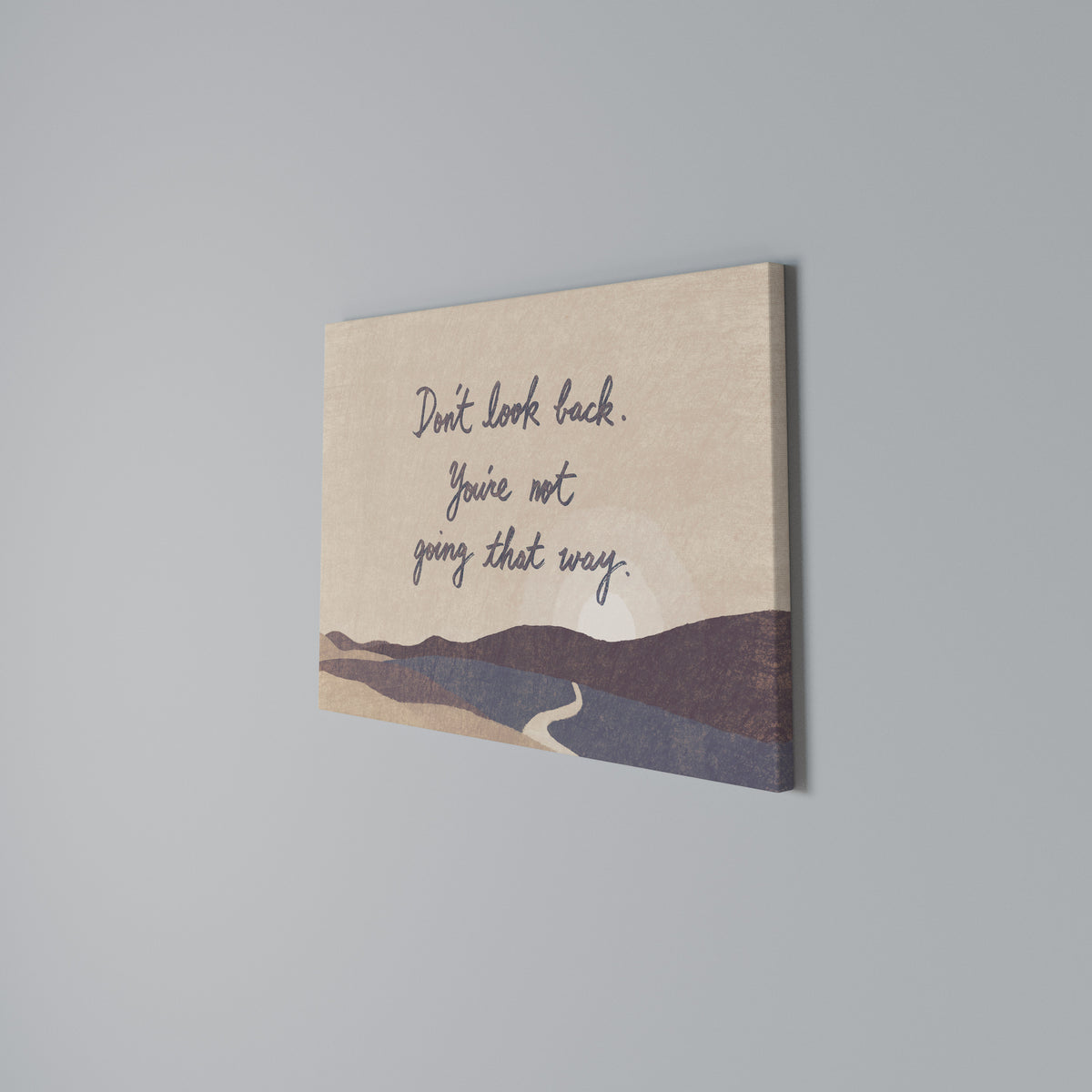 DON'T LOOK BACK Stampa su tela orizzontale