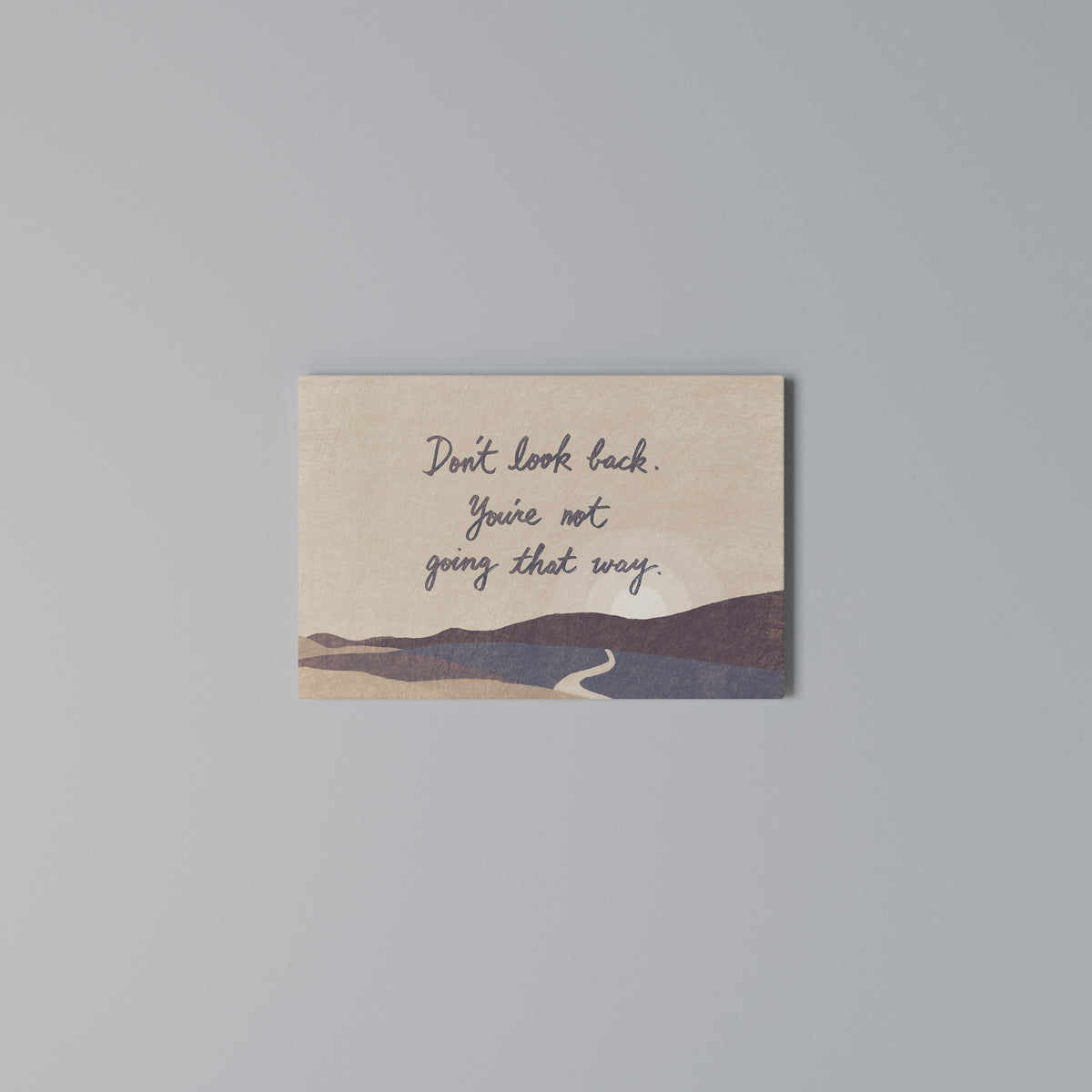 DON'T LOOK BACK Stampa su tela orizzontale