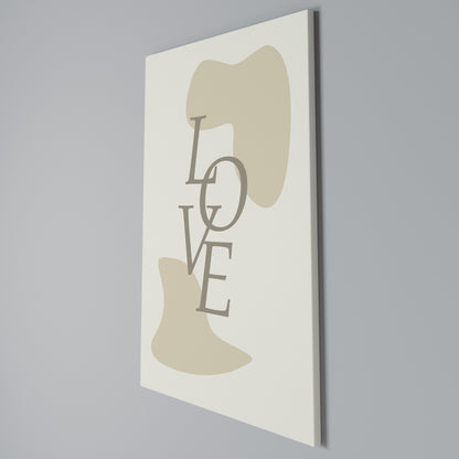LOVE IN FORM Stampa su Tela Verticale